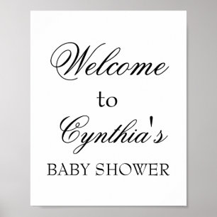 Póster Cartel de bienvenida