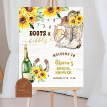 Cartel de bienvenida a la despedida de soltera con