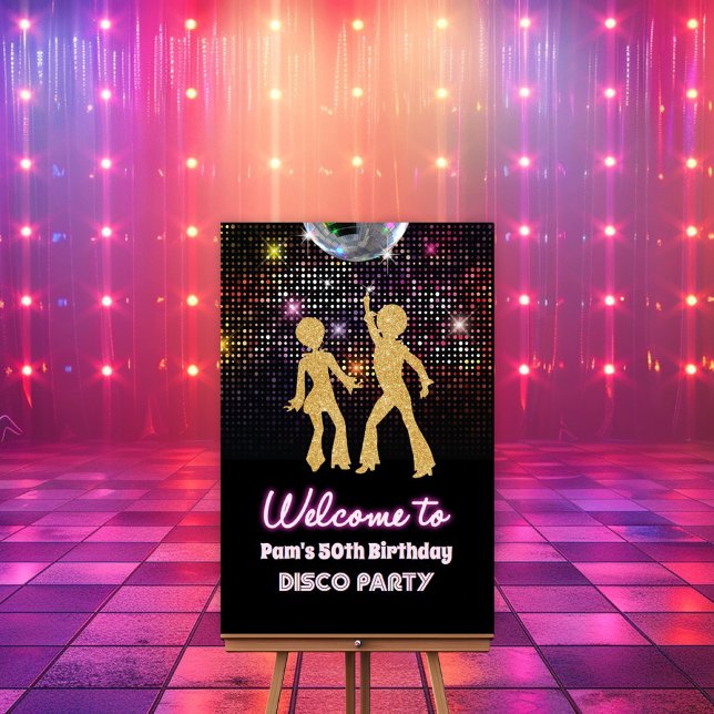 Póster Cartel de bienvenida a la fiesta Disco 70 (Subido por el creador)