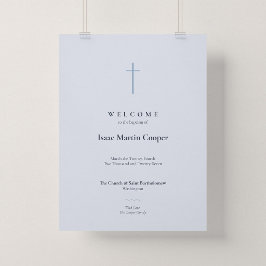 Póster Cartel de bienvenida a la Iglesia Grace Blue Cross