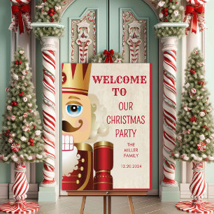 Póster Cartel de bienvenida a la Navidad del Cascanueces