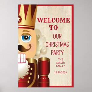 Póster Cartel de bienvenida a la Navidad del Cascanueces