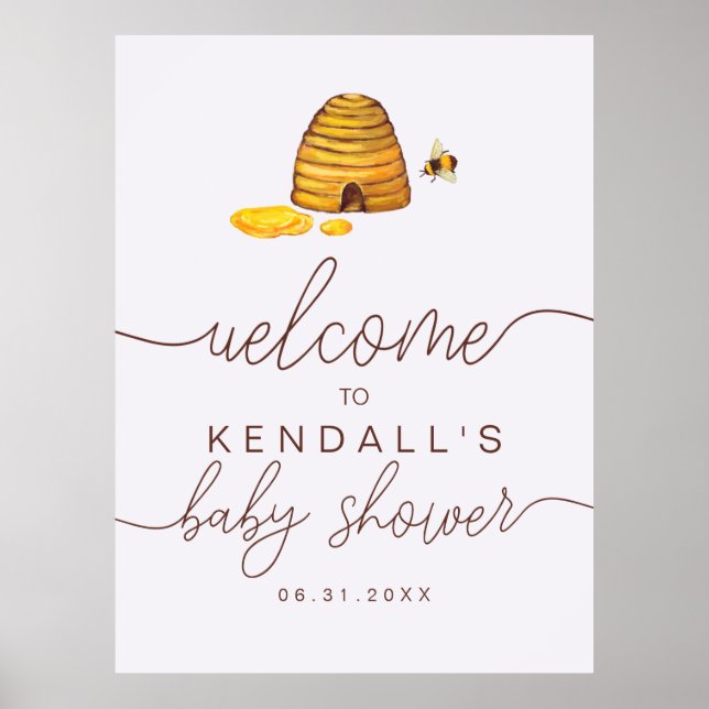 Póster Cartel de bienvenida a Mamá Abeja (Frente)