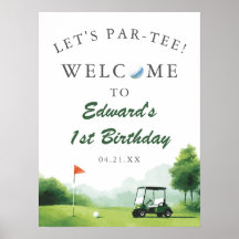 Cartel de bienvenida al cumpleaños del buggy de go