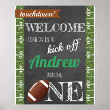 Cartel de bienvenida al fútbol - Cartel de cumplea