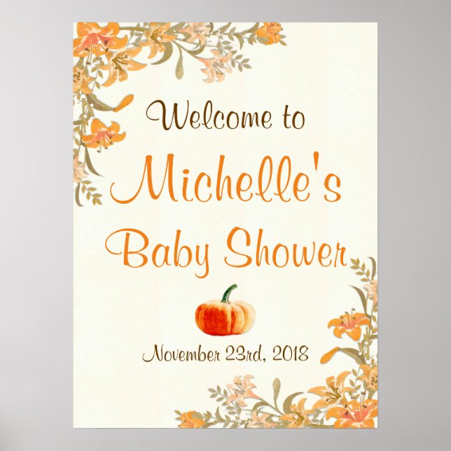 Póster Cartel de bienvenida de Baby Shower del Boho Boho  (Frente)