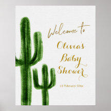 Cartel de bienvenida de Cactus Mexicano
