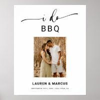 Cartel de bienvenida de compromiso de parrillada c