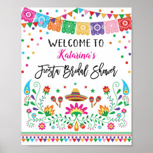 Póster Cartel de bienvenida de Confetal de la ducha de no