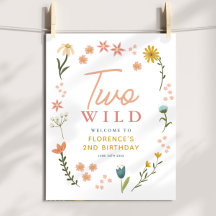 Cartel de bienvenida de cumpleaños Boho Salvaje pa