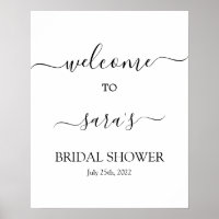 Cartel de bienvenida de despedida de soltera minim