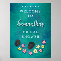 Cartel de bienvenida de Floating Flowers Spa