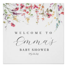 Cartel de bienvenida de Flor silvestre, tapestores