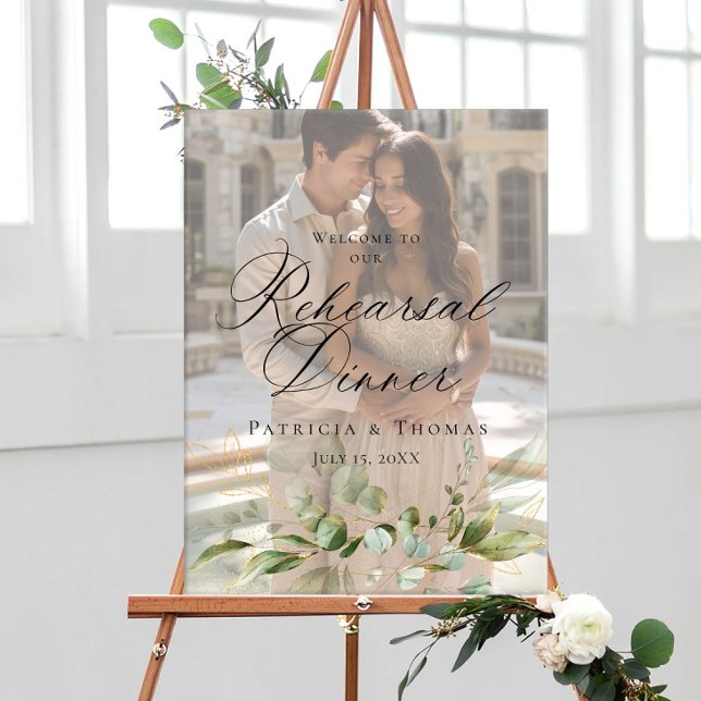 Póster Cartel de bienvenida de la cena de ensayo fotográf (Subido por el creador)