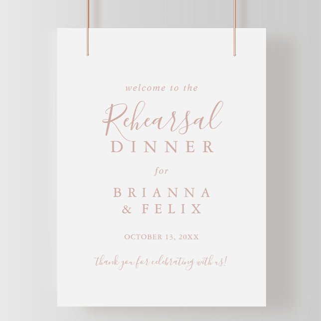 Póster Cartel de bienvenida de la cena de ensayo Minimali (Subido por el creador)