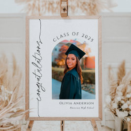 Póster Cartel de bienvenida de la felicitación por gradua