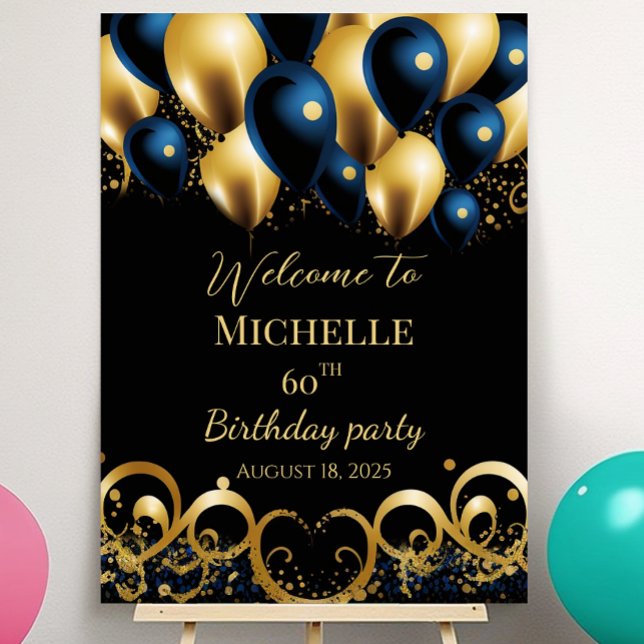 Póster Cartel de bienvenida de la fiesta de cumpleaños (Subido por el creador)