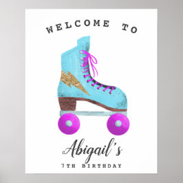 Póster Cartel de bienvenida de la fiesta de cumpleaños de