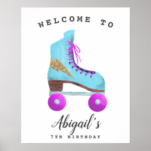 Póster Cartel de bienvenida de la fiesta de cumpleaños de