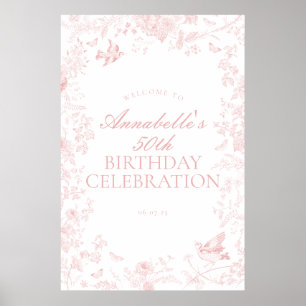Póster Cartel de bienvenida de la fiesta de cumpleaños Pi