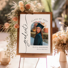 Póster Cartel de bienvenida de la fiesta de graduación