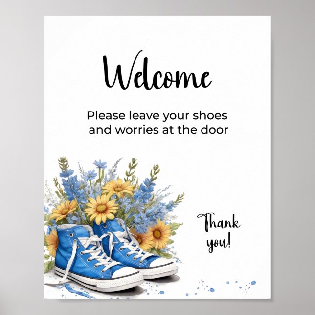 Póster Cartel de bienvenida de un anfitrión de alquiler a (Frente)