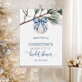 Póster Cartel de bienvenida de Winter Chinoiserie