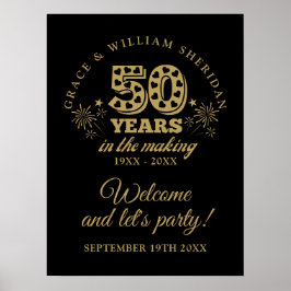 Póster Cartel de bienvenida del 50 aniversario