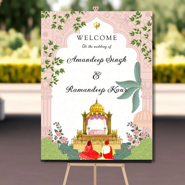 Póster Cartel de bienvenida del boda Pichwai Sikh (Subido por el creador)