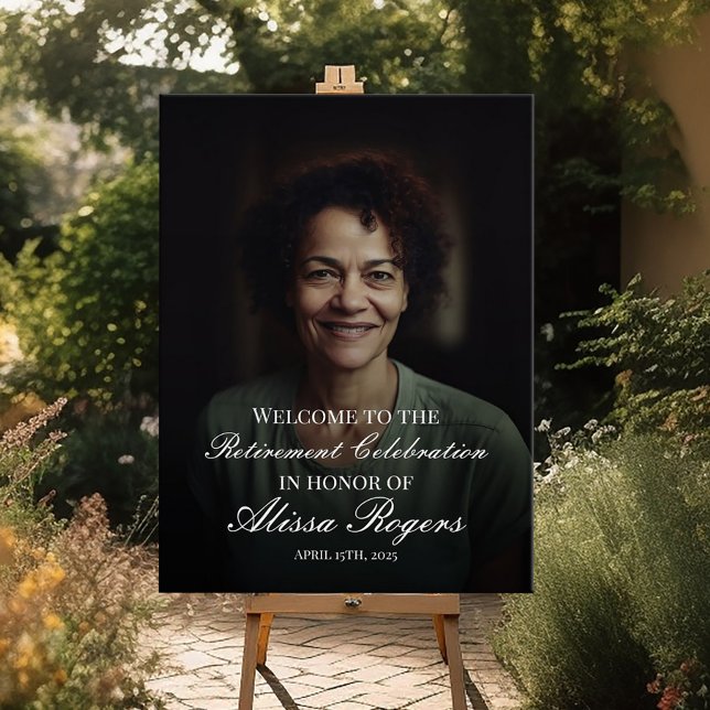 Póster Cartel de bienvenida del fiesta de Jubilación con  (Subido por el creador)