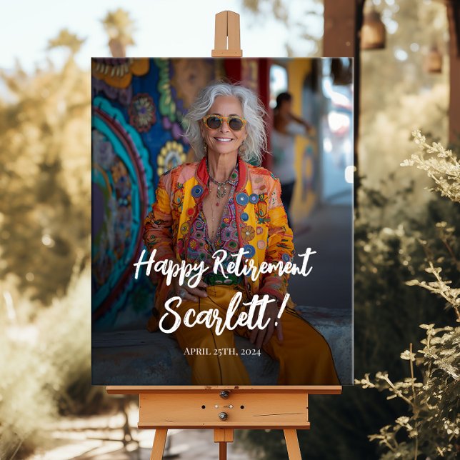 Póster Cartel de bienvenida del fiesta de Jubilación con  (Subido por el creador)