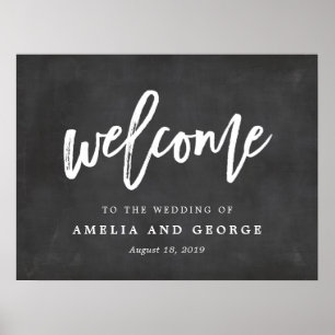 Póster Cartel de bienvenida Elige tu tamaño Pizarra de ti