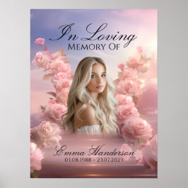 Póster Cartel de bienvenida en la escalera del cielo