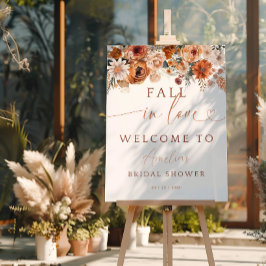 Póster Cartel de Bienvenida Floral de Otoño para Enamorar