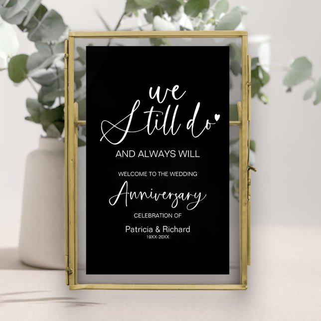 Póster Cartel de bienvenida para aniversario de bodas (Subido por el creador)