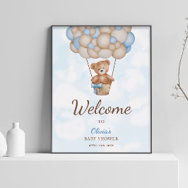 Póster Cartel de Bienvenida para Baby Shower 'Apenas Pode