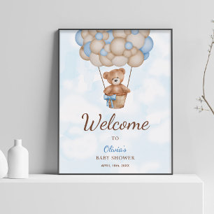 Póster Cartel de Bienvenida para Baby Shower 'Apenas Pode
