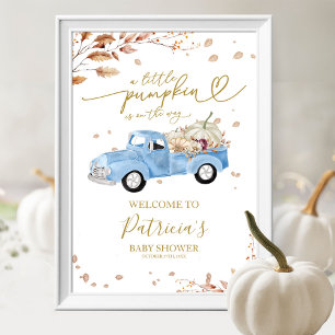 Póster Cartel de Bienvenida para Baby Shower del Niño de 