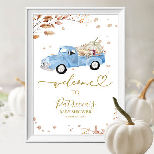 Póster Cartel de Bienvenida para Baby Shower del Niño de 