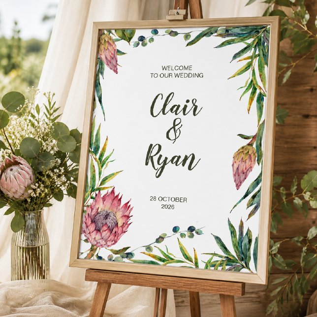 Póster Cartel de Bienvenida para Boda con Temática Aborig (Subido por el creador)