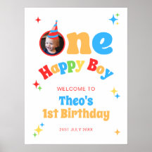 Cartel de bienvenida para cumpleaños divertido de 
