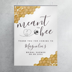 Póster Cartel de Bienvenida para Desayuno de Novia: Desti