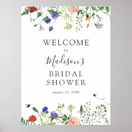 Póster Cartel de bienvenida para despedida de soltera con