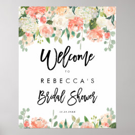 Póster cartel de bienvenida para despedida de soltera con