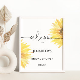 Póster Cartel de bienvenida para despedida de soltera con