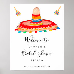 Póster Cartel de Bienvenida para Despedida de Soltera con
