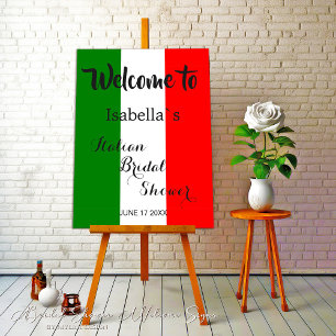 Póster Cartel de bienvenida para despedida de soltera ita