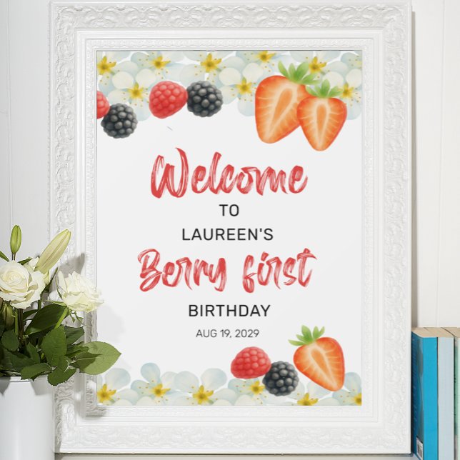 Póster Cartel de Bienvenida para el Primer Cumpleaños de  (Subido por el creador)
