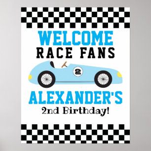 Póster Cartel de bienvenida para el segundo cumpleaños de