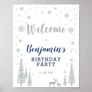 Póster Cartel de bienvenida para fiesta de cumpleaños de